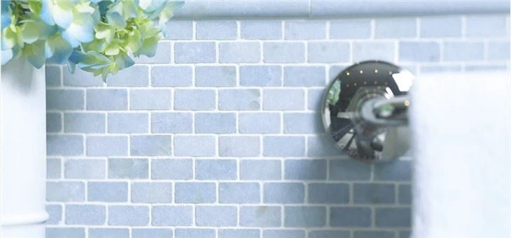blue celeste marble mosaic