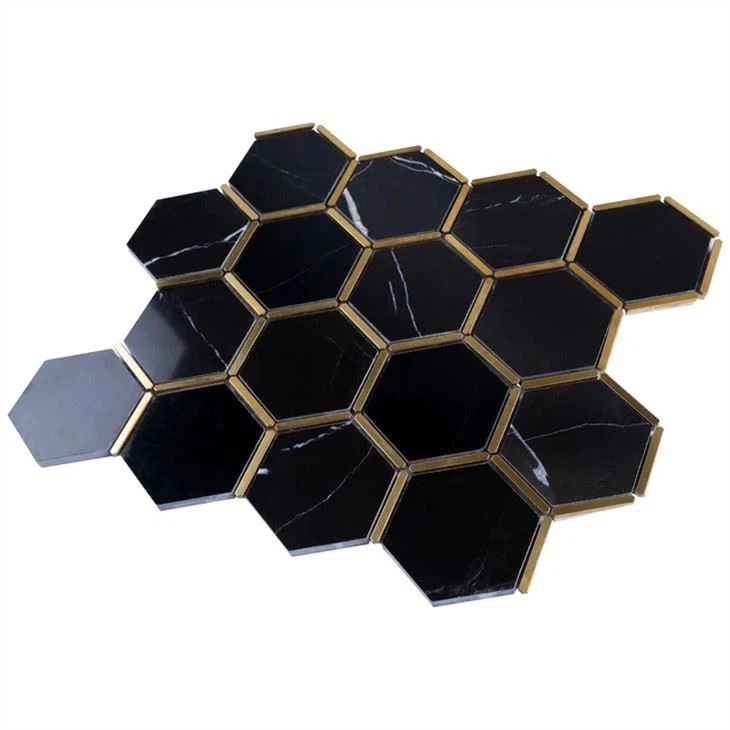Black Stone Mosaic tile