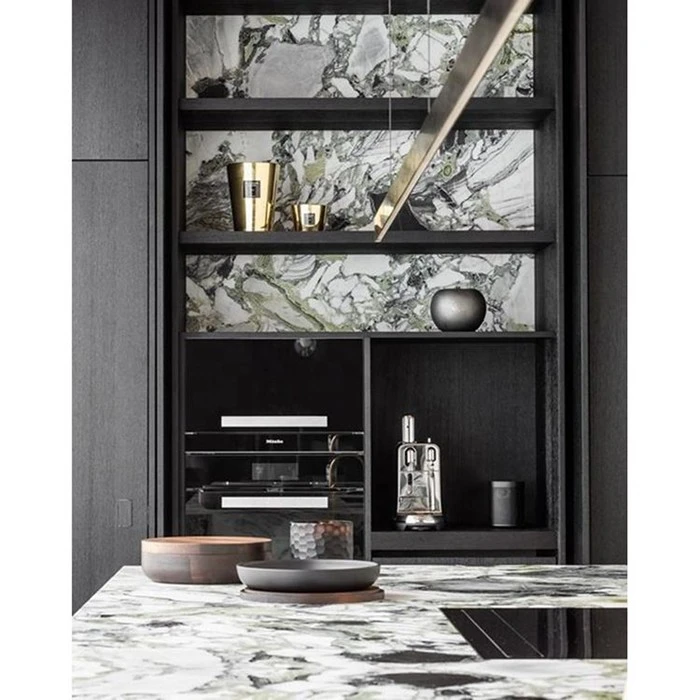 Polished Green Marble Jade Marble Wall design and Countertops