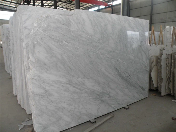 Oriental White Marble Backsplash Countertop