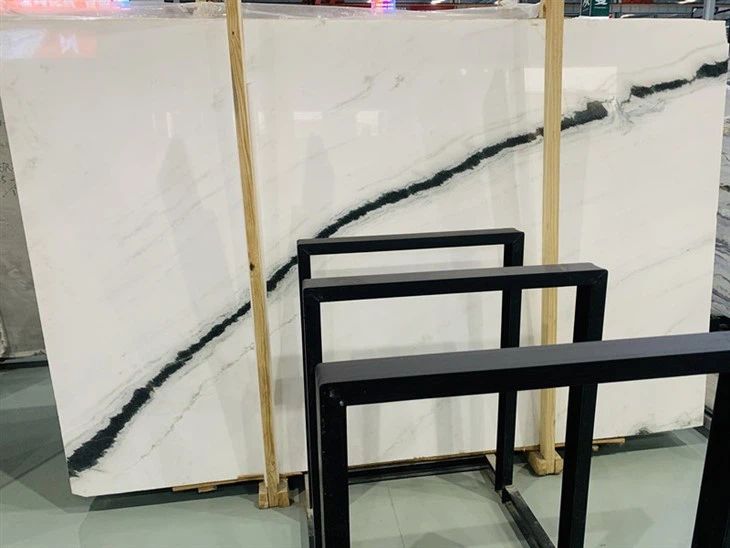 panda white marble kitchen